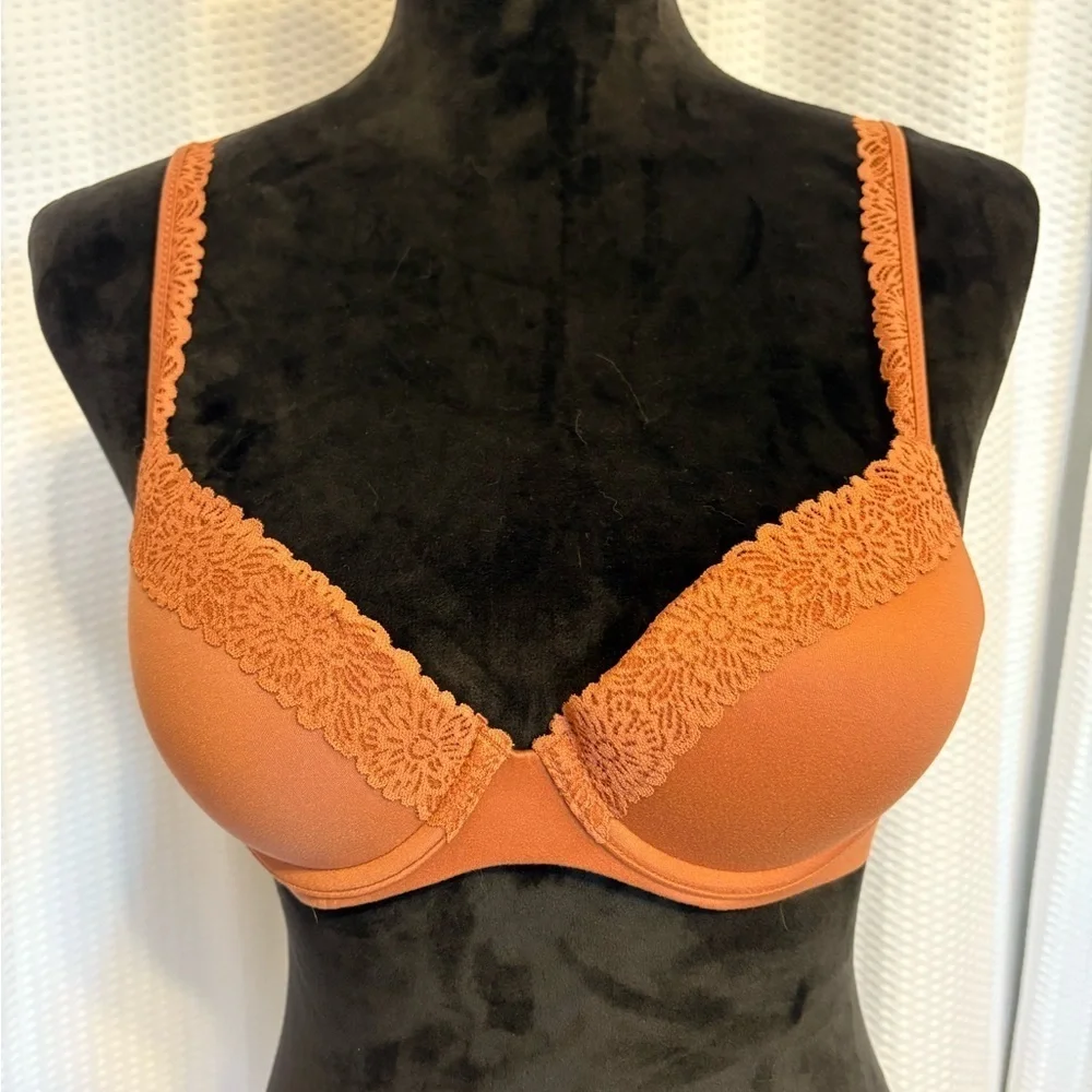 Aerie Real Sunnie Demi lace trim bra size 34A NWOT